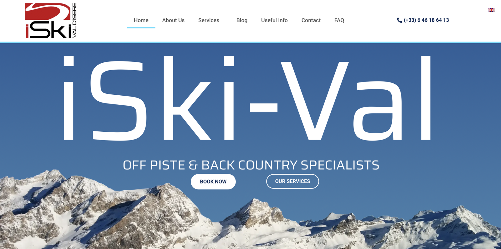 iSki-val.com home page image - Webshape.site