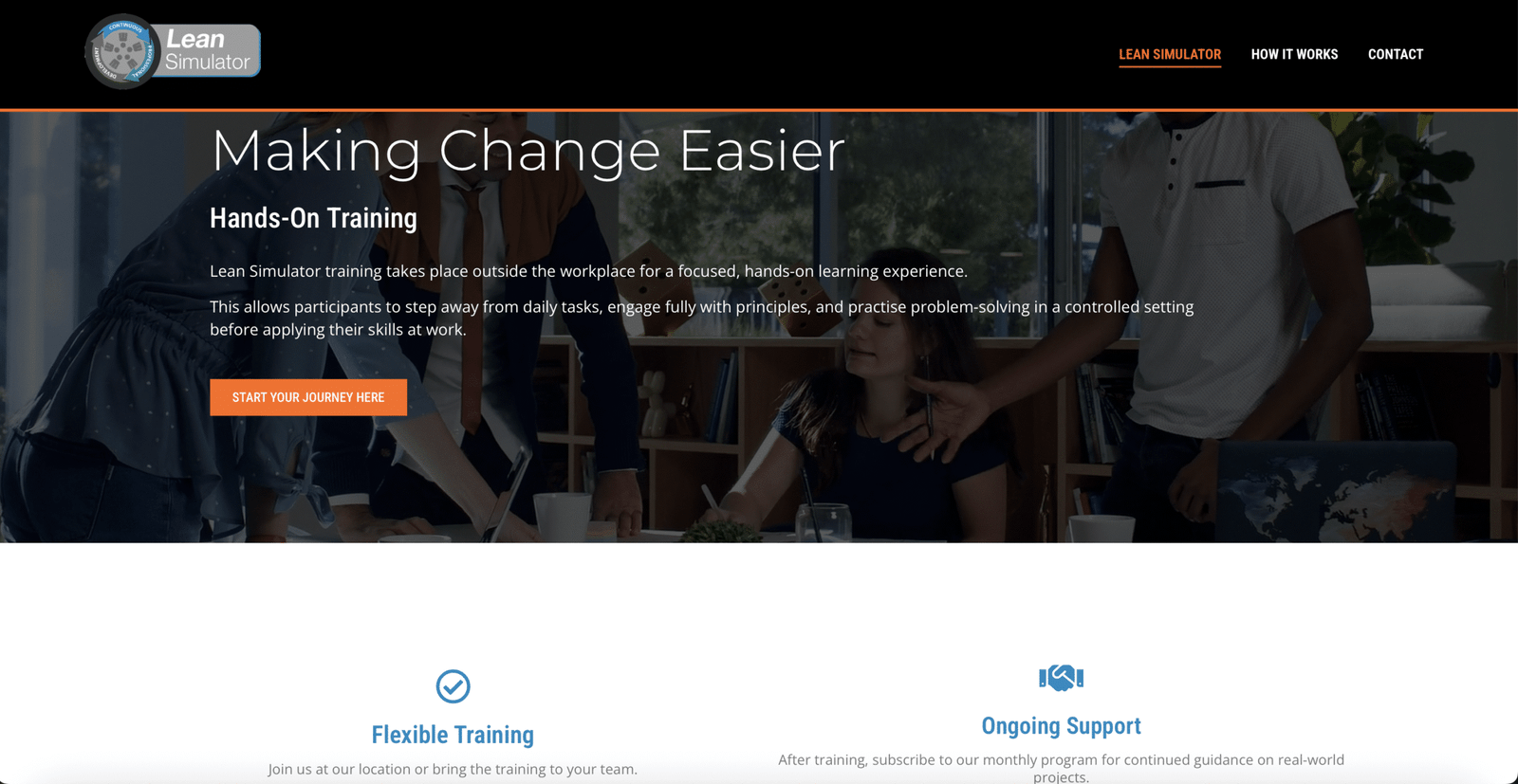 Home page 1 - Lean Simulator
